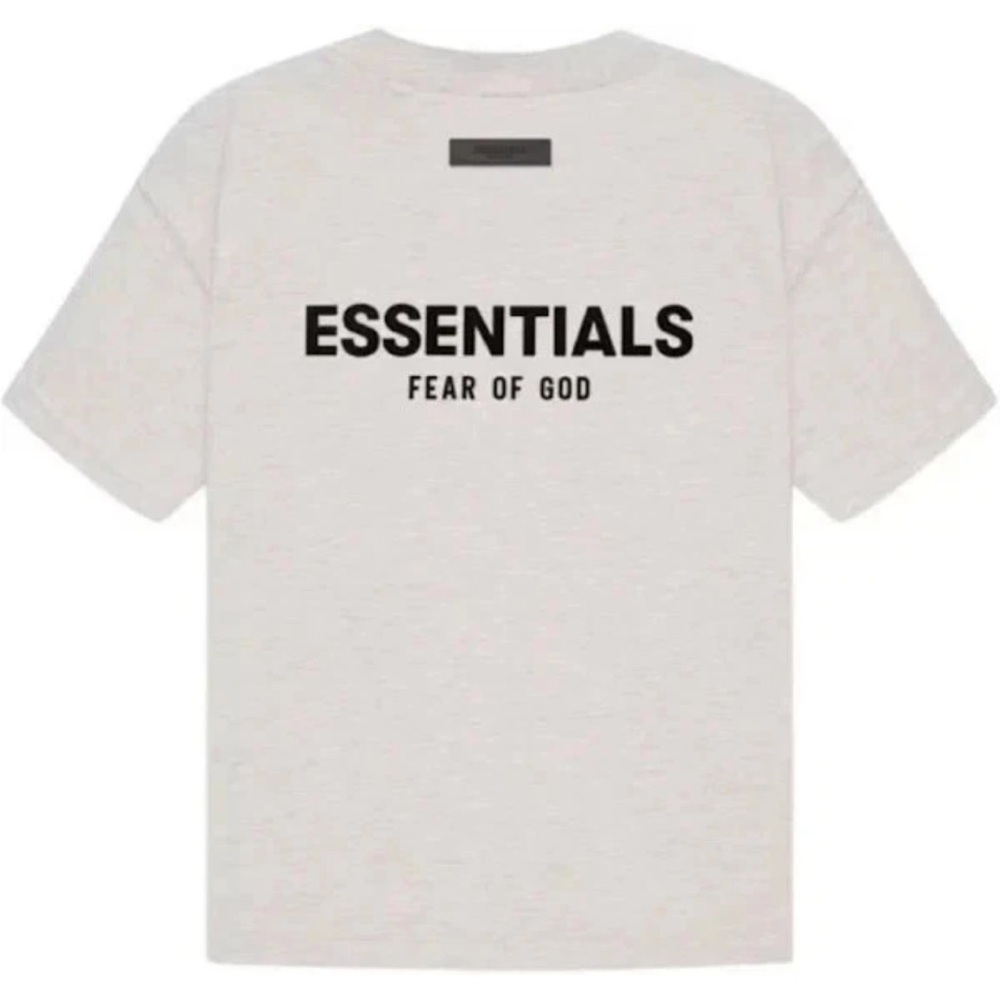 Essentials Fear Of God Light Oatmeal Gray T-Shirt New - Picture 2 of 2